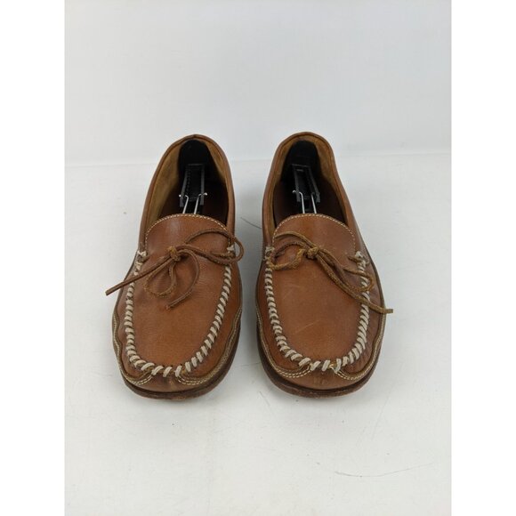 J. Alan Payne Leather Loafers Mens Size 13 Made in Brazil Tan Brown - Picture 2 of 9
